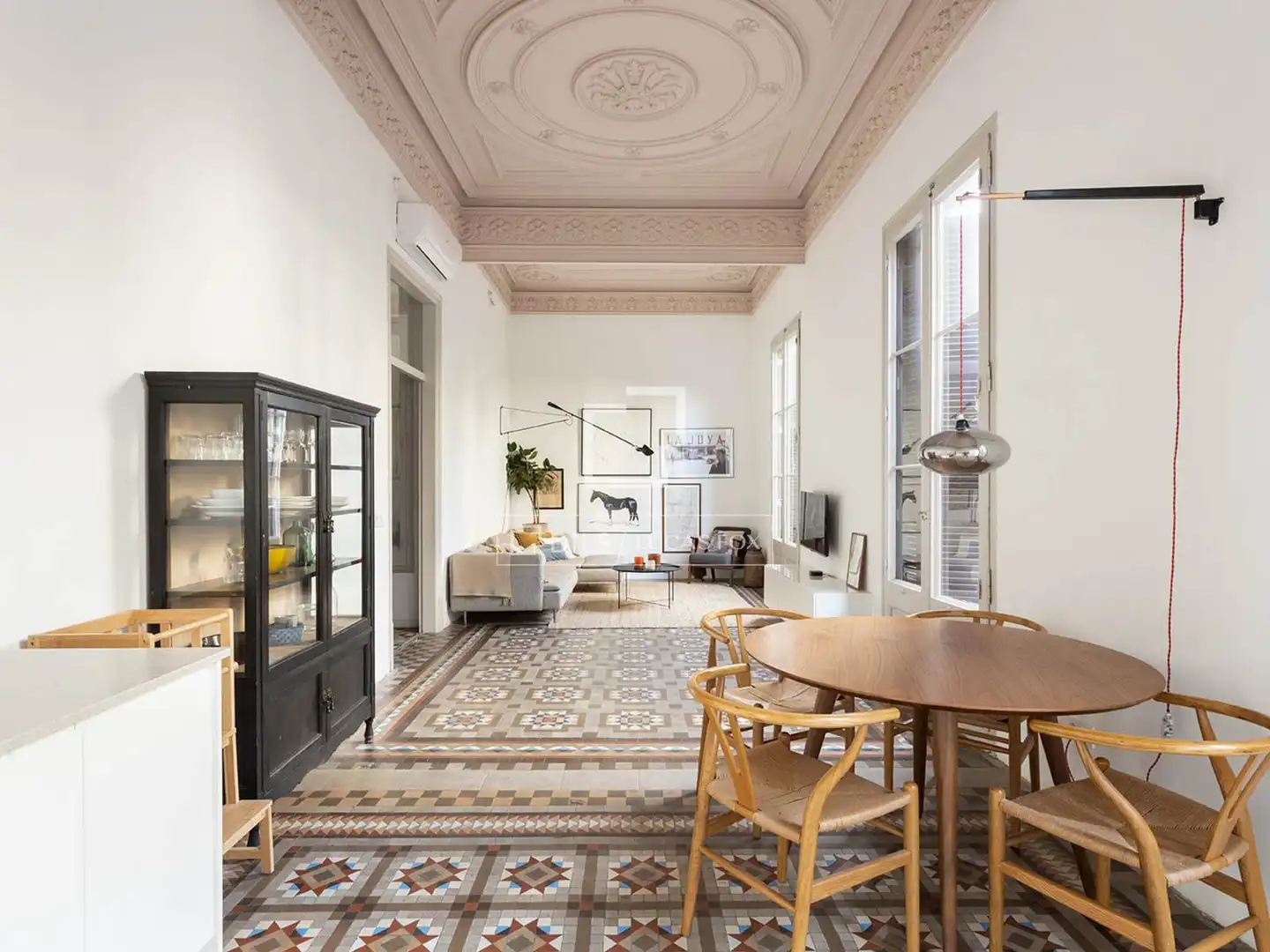 Sala de estar de Piso en venta en Barcelona con Aire acondicionado, Calefacción y Amueblado