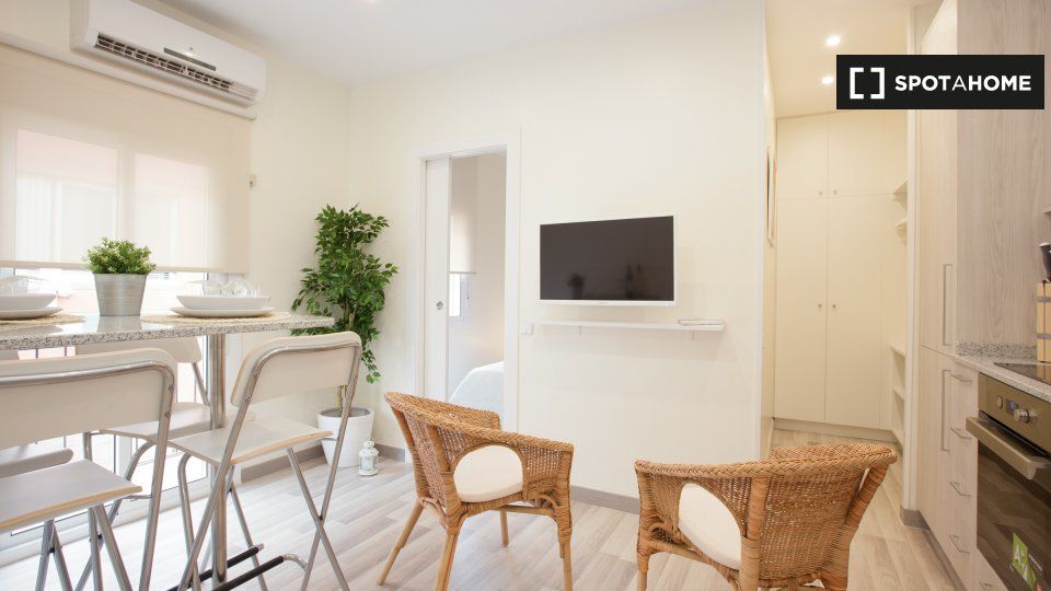 Dormitori de Pis de lloguer en  Barcelona Capital amb Aire condicionat, Calefacció i Moblat