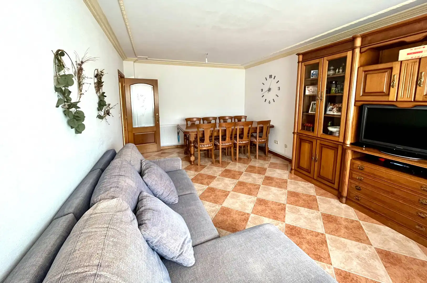 Wohnzimmer von Wohnung zum Verkauf in Touro mit Privatgarten, Terrasse und Abstellraum