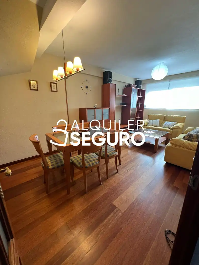 Living room of Flat for rent in  Madrid Capital  with Air Conditioner, Heating and Furnished