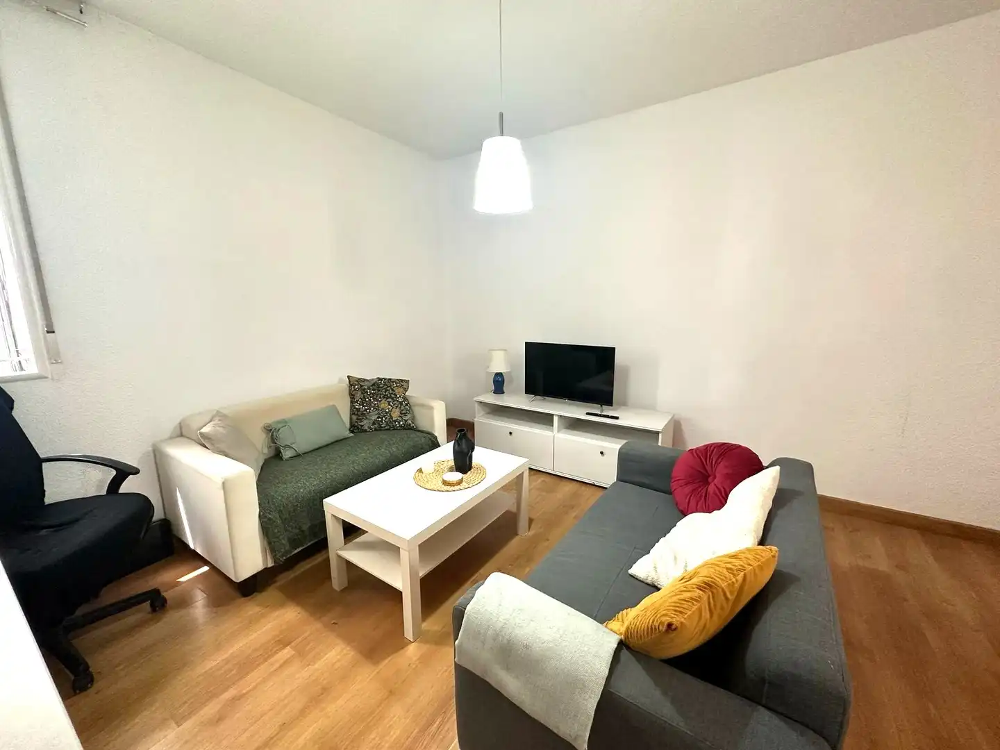 Sala de estar de Piso de alquiler en Madrid con Aire acondicionado, Calefacción y Parquet