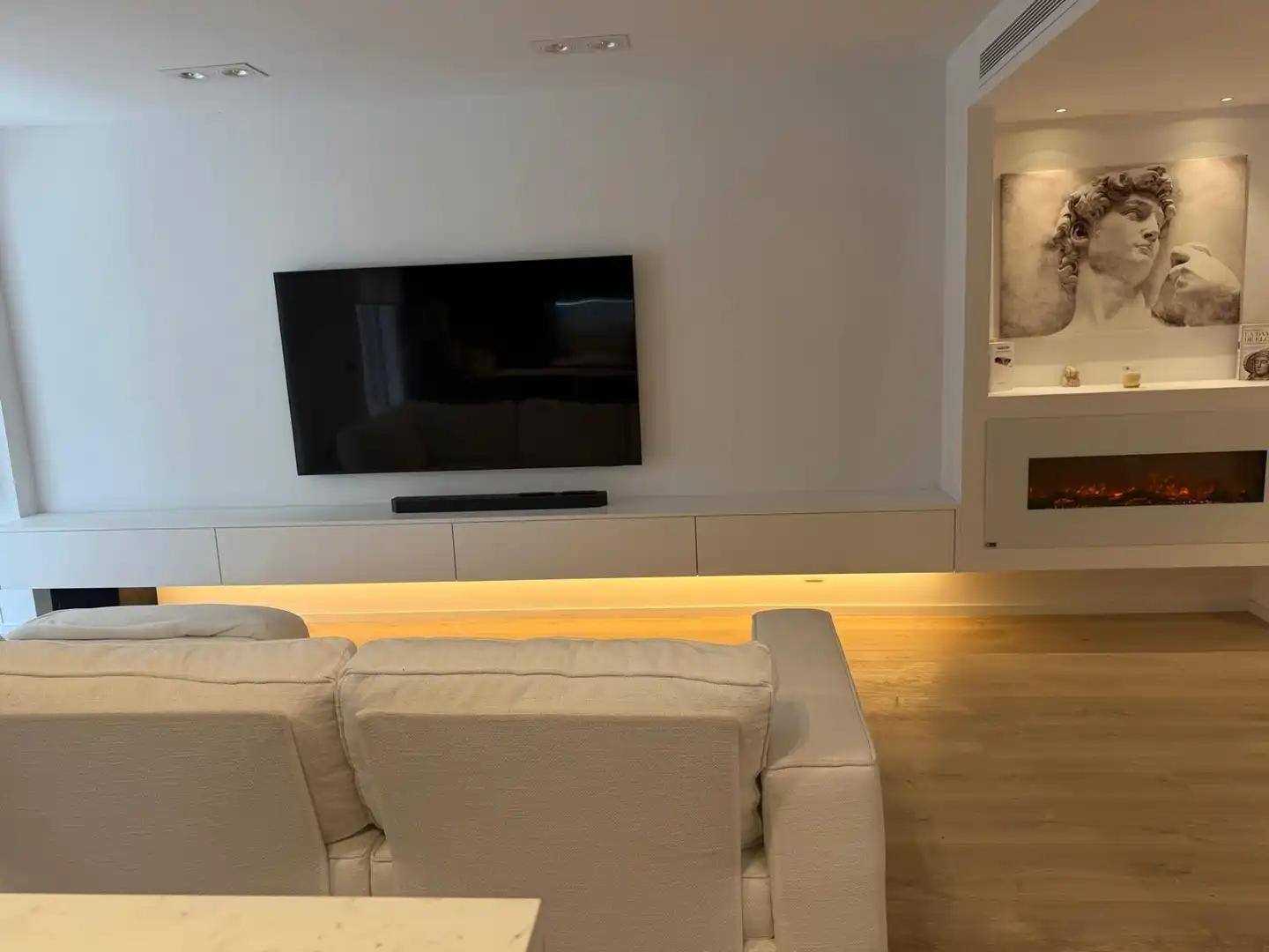 Sala d'estar de Pis de lloguer en Elche / Elx amb Aire condicionat, Calefacció i Moblat