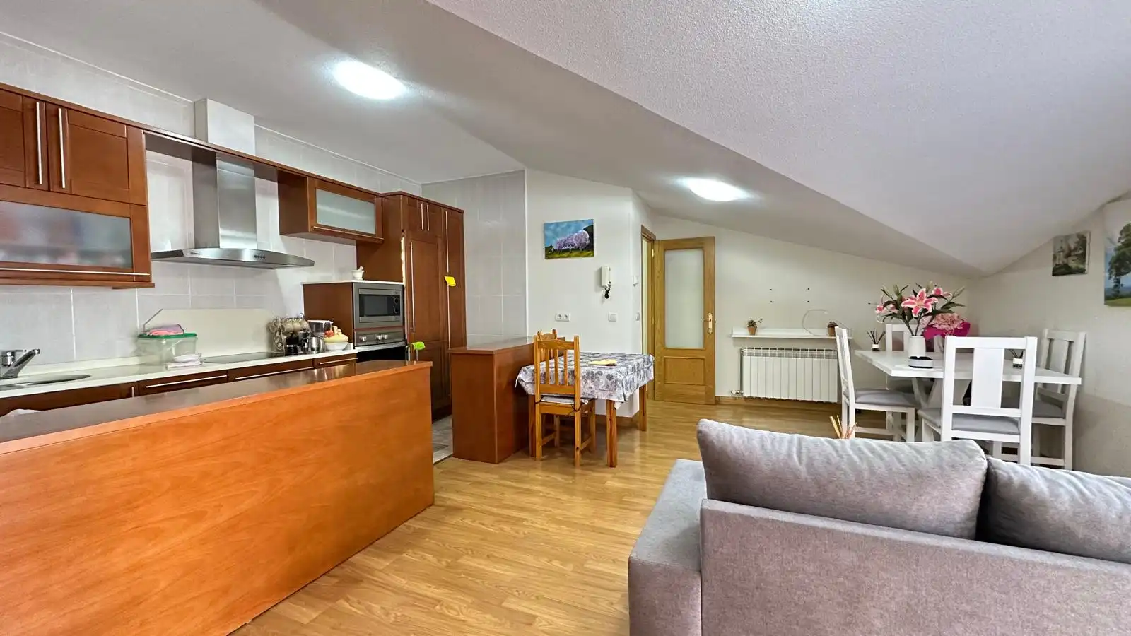Kitchen of Apartments for sale in Valdorros  with Heating, Terrace and Furnished