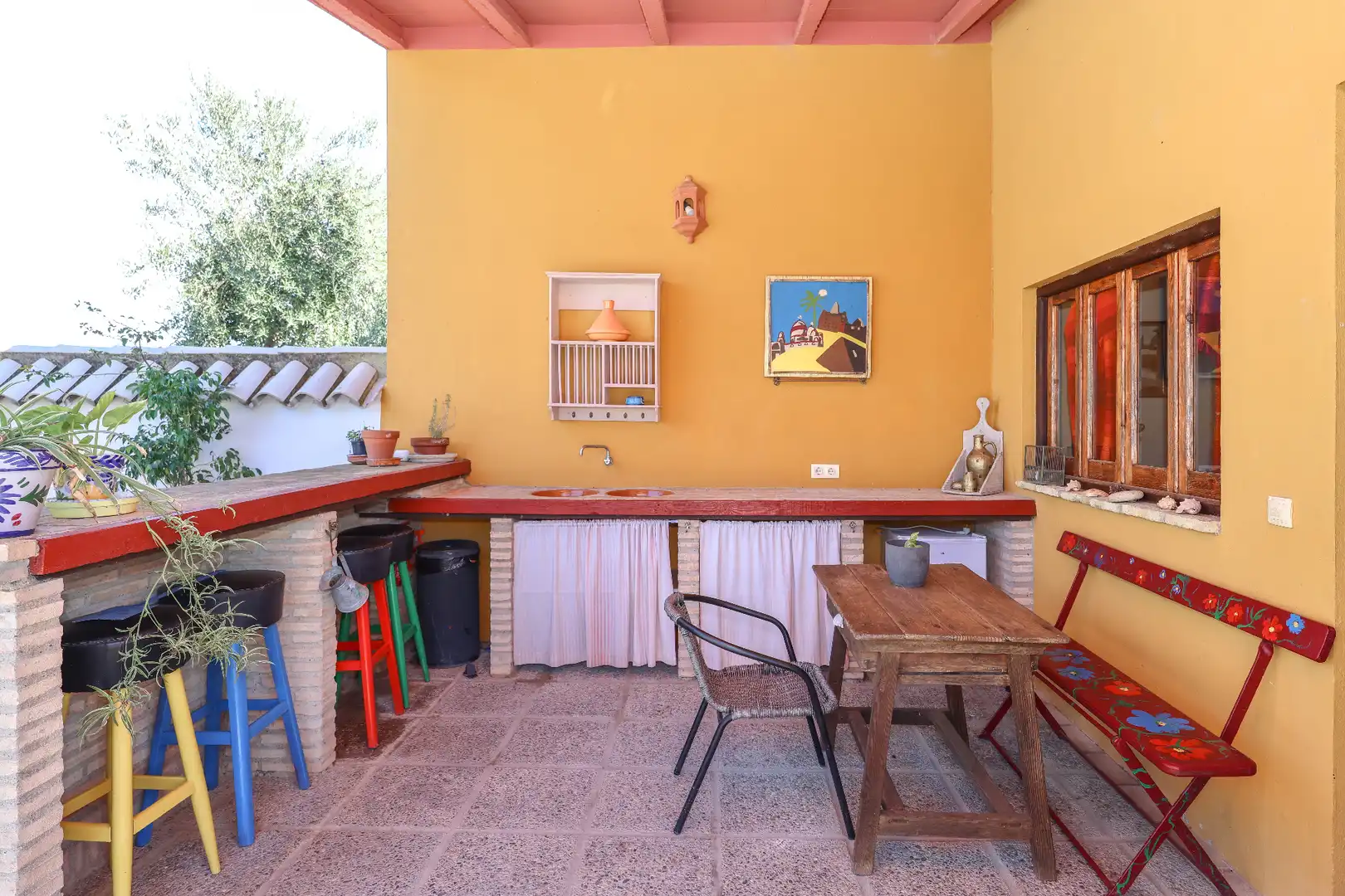 Garden of Houses for sale in Morón de la Frontera  with Air Conditioner, Private garden and Swimming Pool