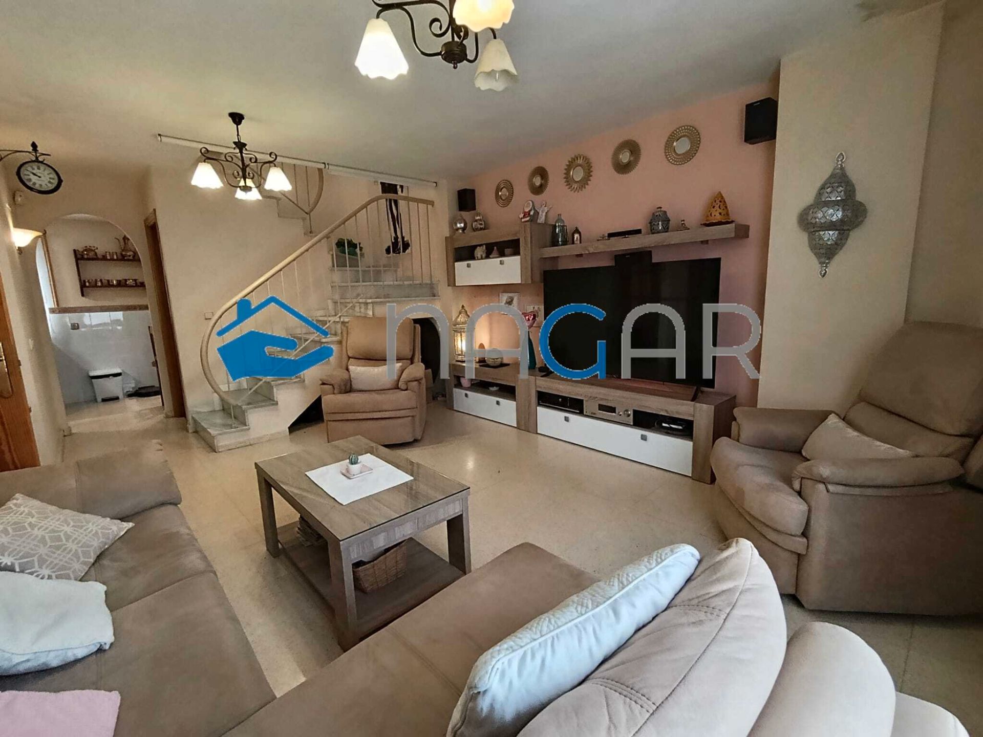 Sala de estar de Casa adosada en venta en La Línea de la Concepción con Aire acondicionado, Amueblado y Balcón