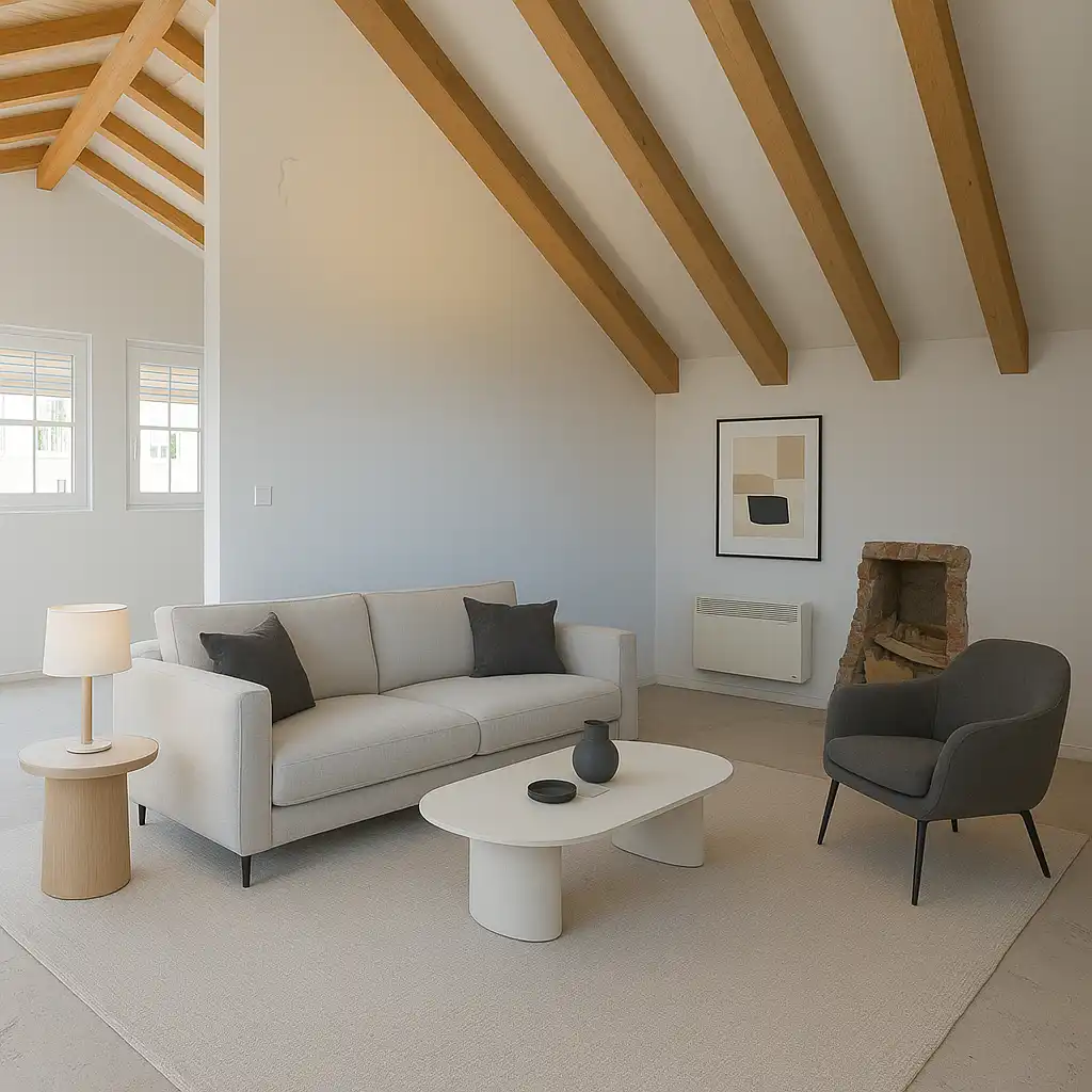 Sala de estar de Casa o chalet en venta en Zarzuela del Monte con Calefacción, Jardín privado y Terraza