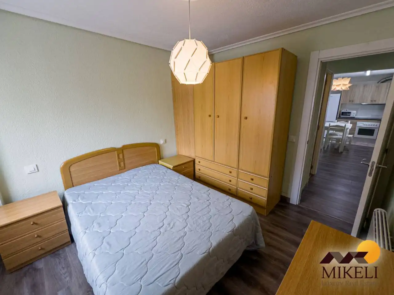 Schlafzimmer von Wohnung zur Miete in Santander mit Heizung, Terrasse und Möbliert