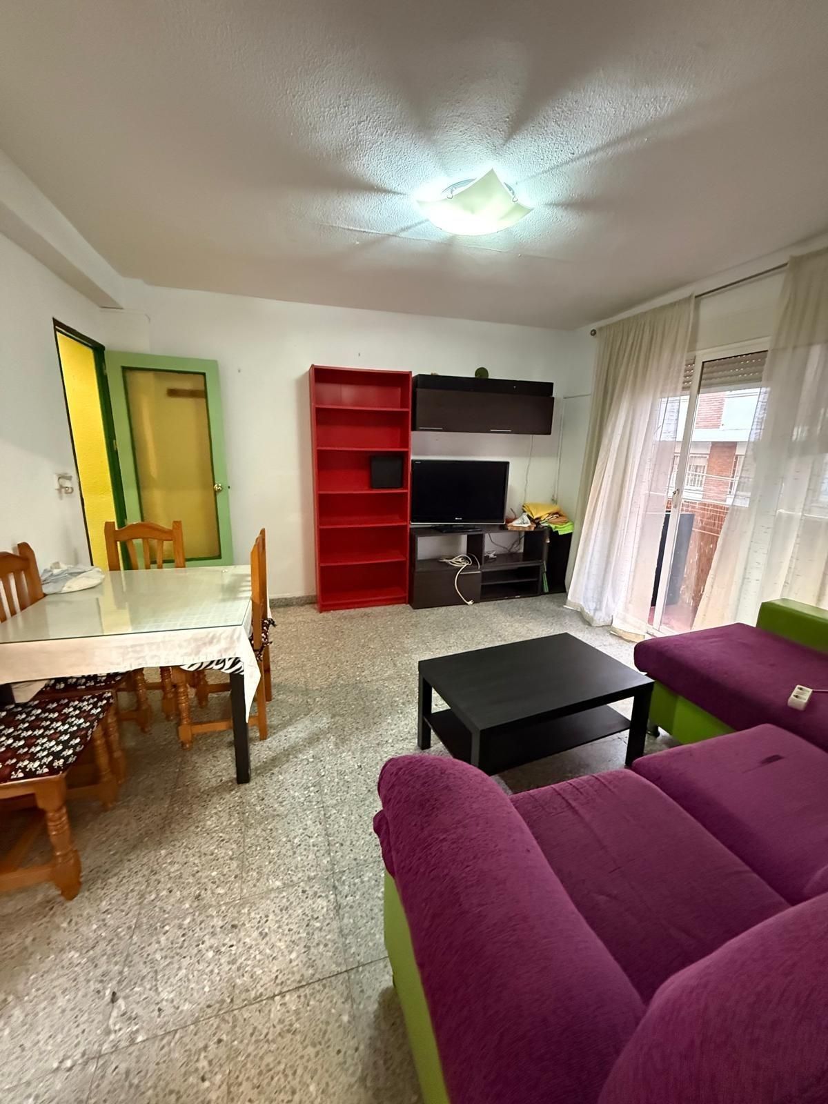 Sala de estar de Piso en venta en  Murcia Capital con Aire acondicionado, Terraza y Amueblado