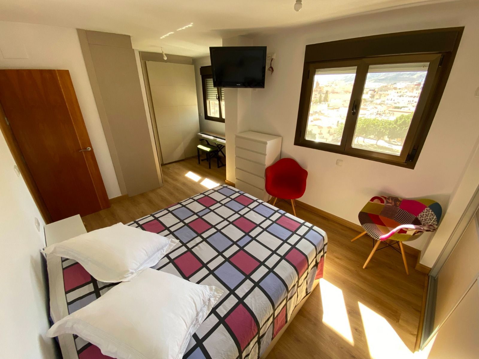 Bedroom of Flat to rent in Roquetas de Mar  with Air Conditioner, Heating and Private garden