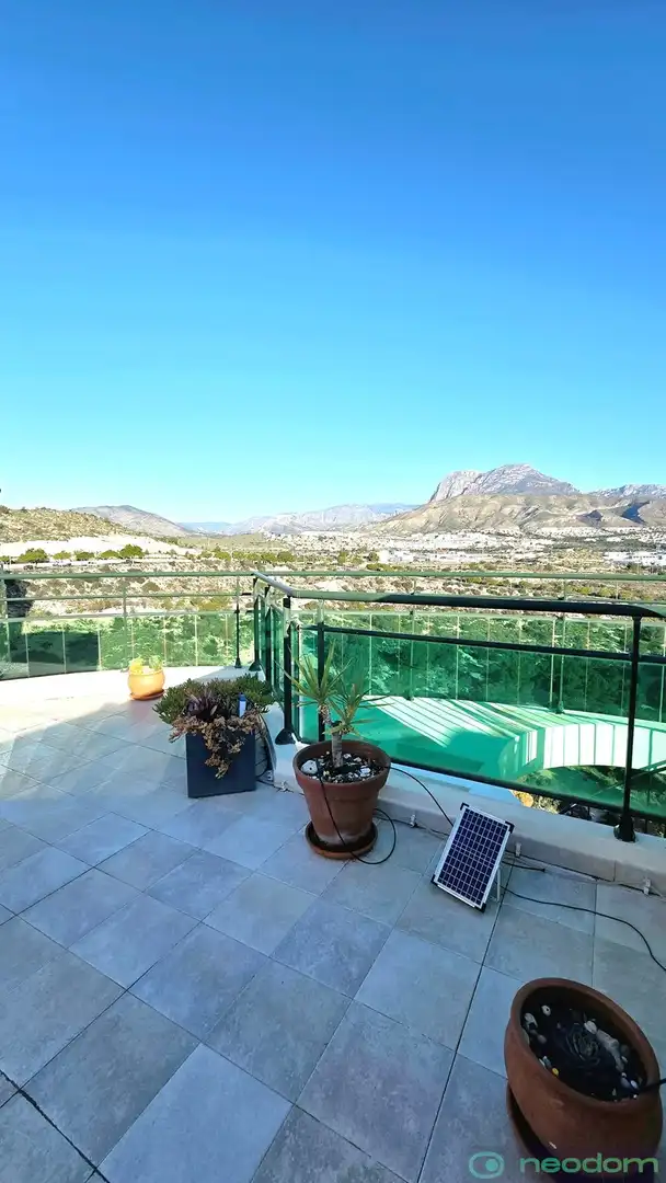 Terrasse von Wohnung zur Miete in Villajoyosa / La Vila Joiosa mit Terrasse und Schwimmbad