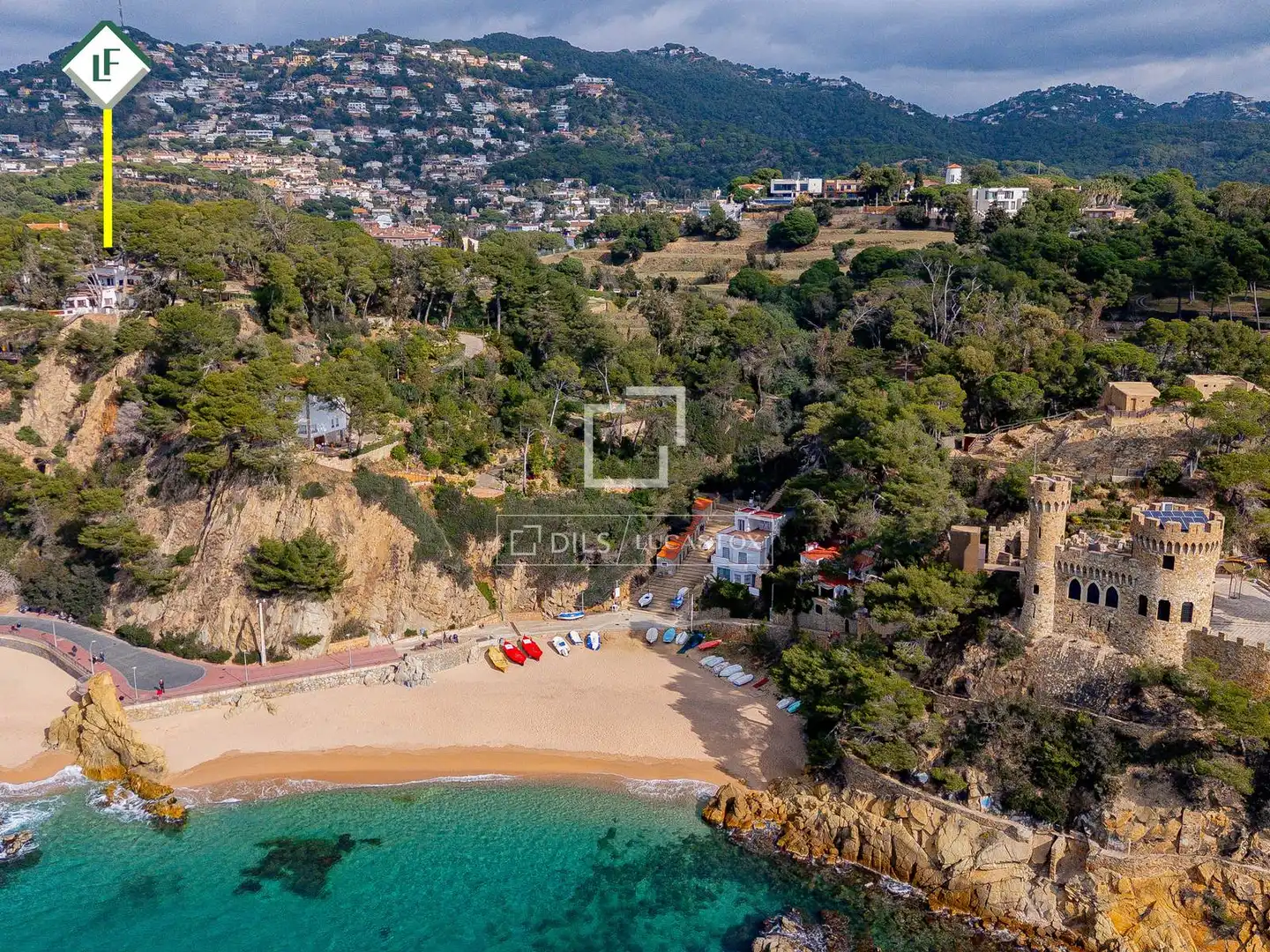Vista exterior de Casa o xalet en venda en Lloret de Mar amb Jardí privat, Traster i Piscina