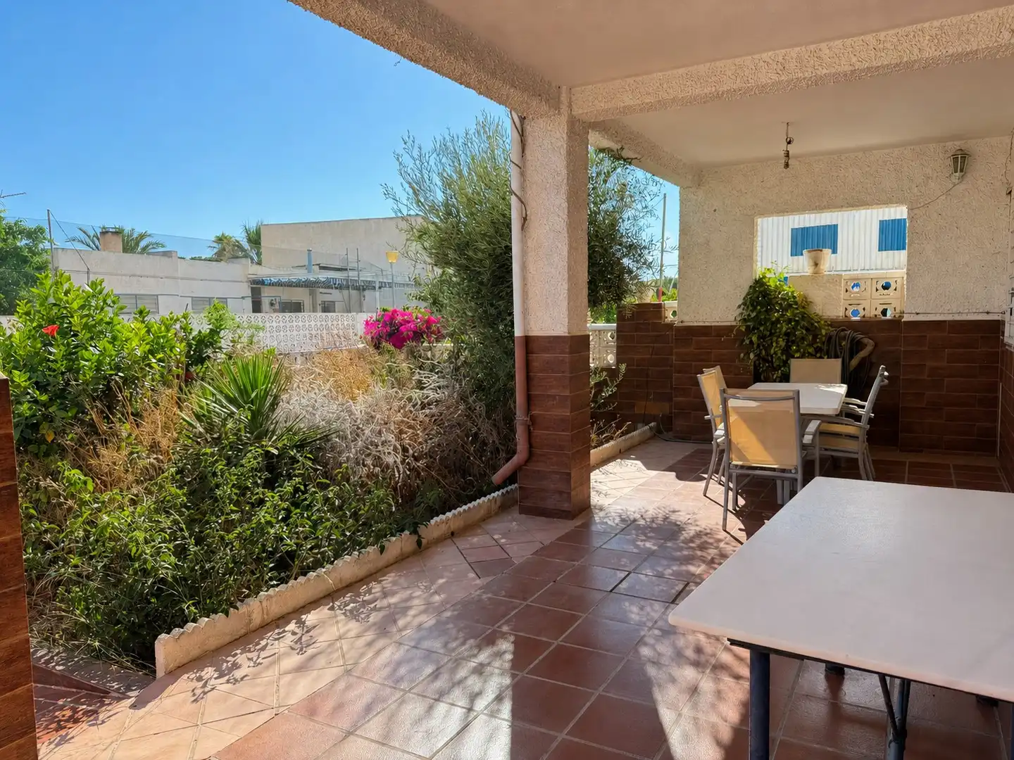 Terrasse von Haus oder Chalet zur Miete in Almería mit Privatgarten, Terrasse und Schwimmbad