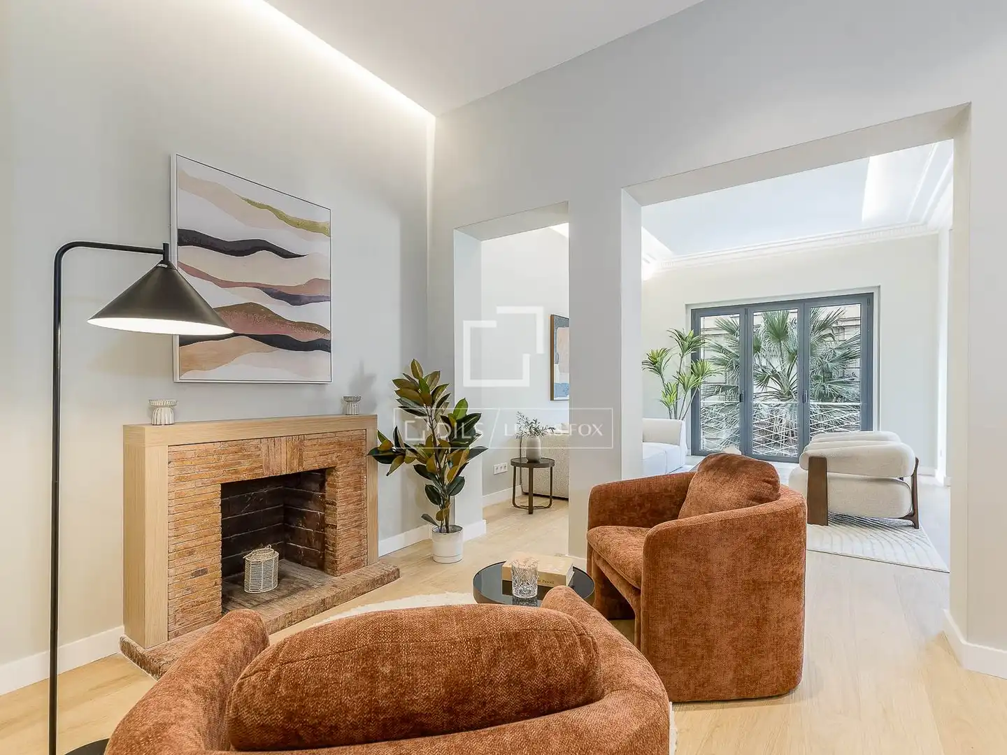 Sala de estar de Piso en venta en Barcelona con Aire acondicionado, Calefacción y Terraza