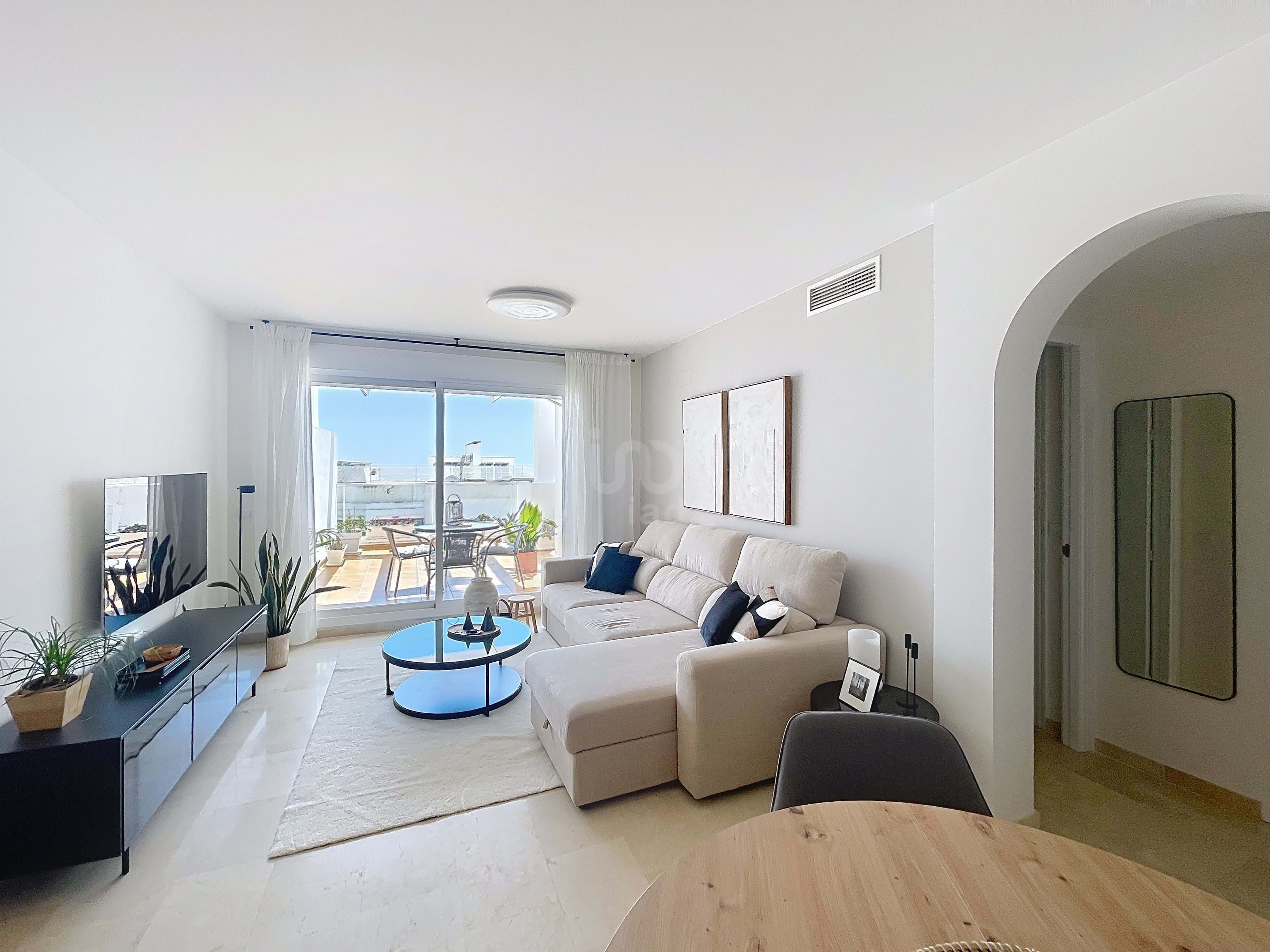Sala d'estar de Pis de lloguer en Benalmádena amb Aire condicionat, Calefacció i Terrassa