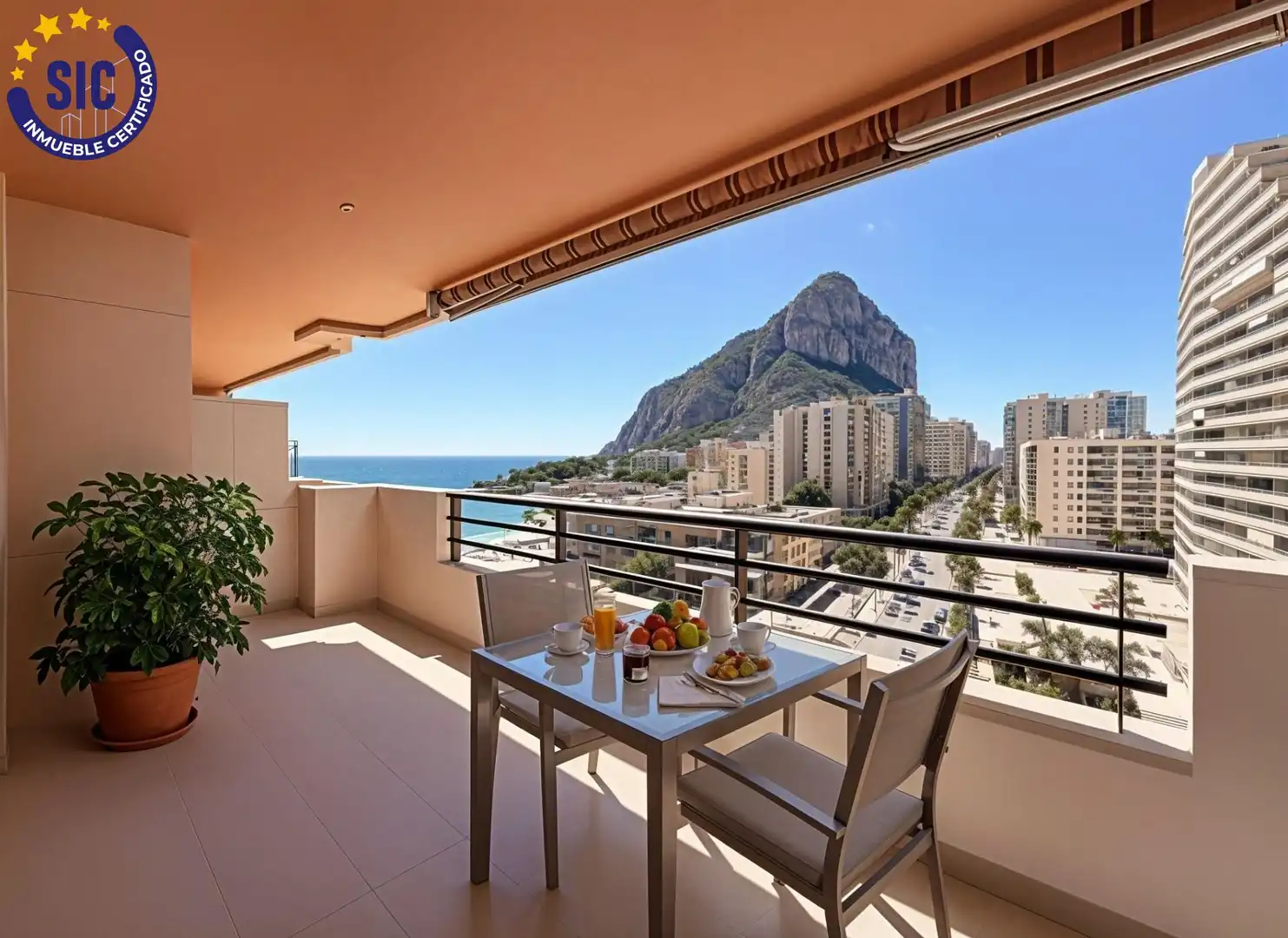 Terrassa de Apartament en venda en Calpe / Calp amb Calefacció, Terrassa i Piscina comunitària