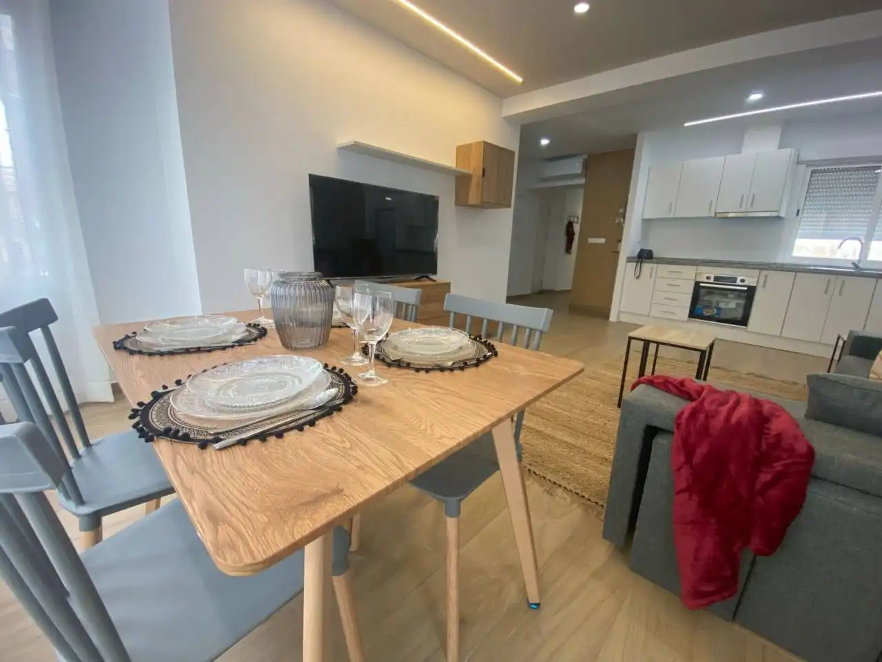Dining room of Flat for rent in Elda  with Furnished