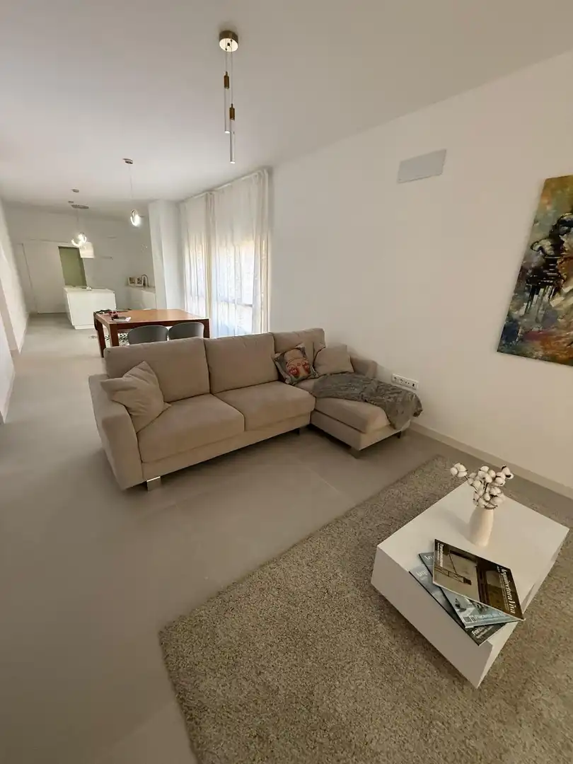 Sala d'estar de Pis en venda en Murcia amb Aire condicionat, Moblat i Balcó