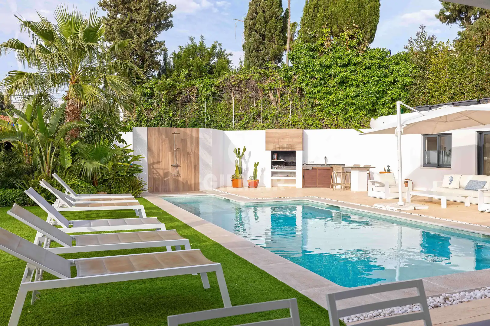 Swimming pool of Houses for sale in Benalmádena  with Heating, Private garden and Swimming Pool