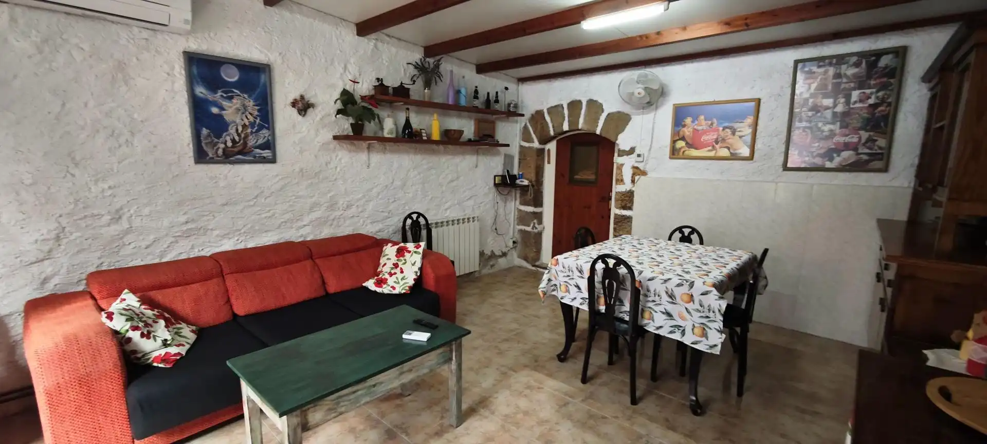 Sala d'estar de Casa adosada en venda en Riba-roja d'Ebre amb Aire condicionat, Calefacció i Terrassa