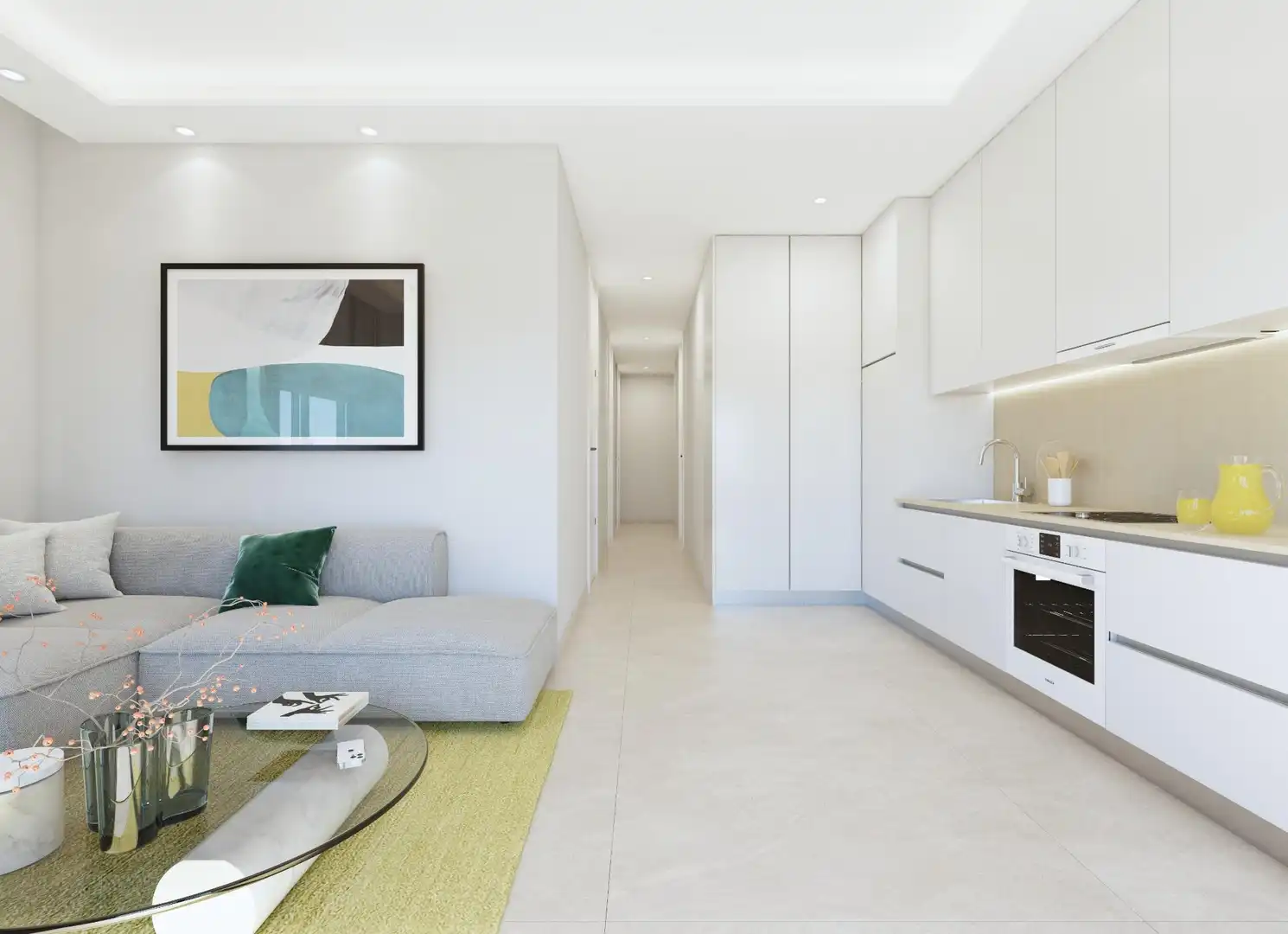 Sala de estar de Ático en venta en Guardamar del Segura con Aire acondicionado, Terraza y Piscina comunitaria