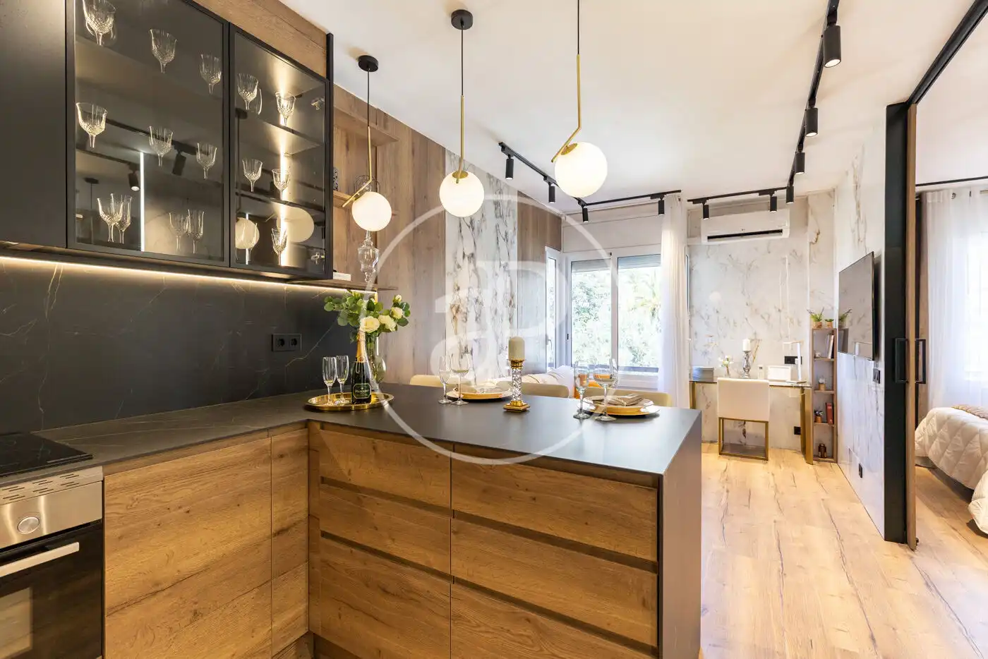 Cocina de Piso en venta en Barcelona con Aire acondicionado, Calefacción y Amueblado