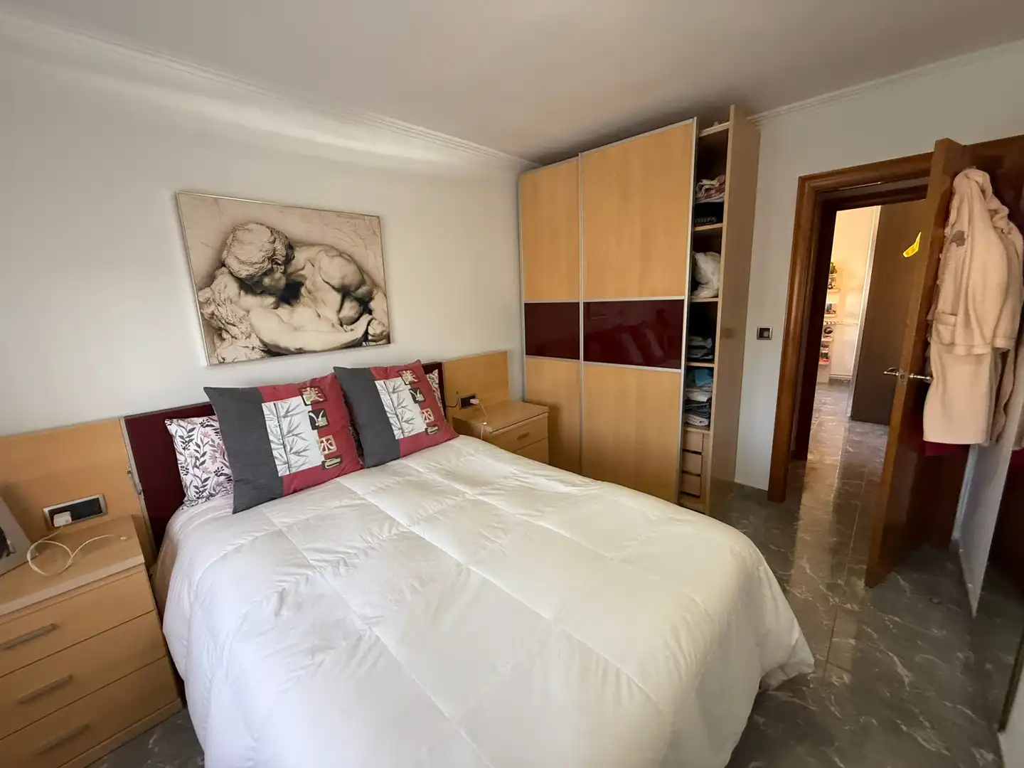 Bedroom of Flat for sale in Mataró  with Storage room, Furnished and Balcony