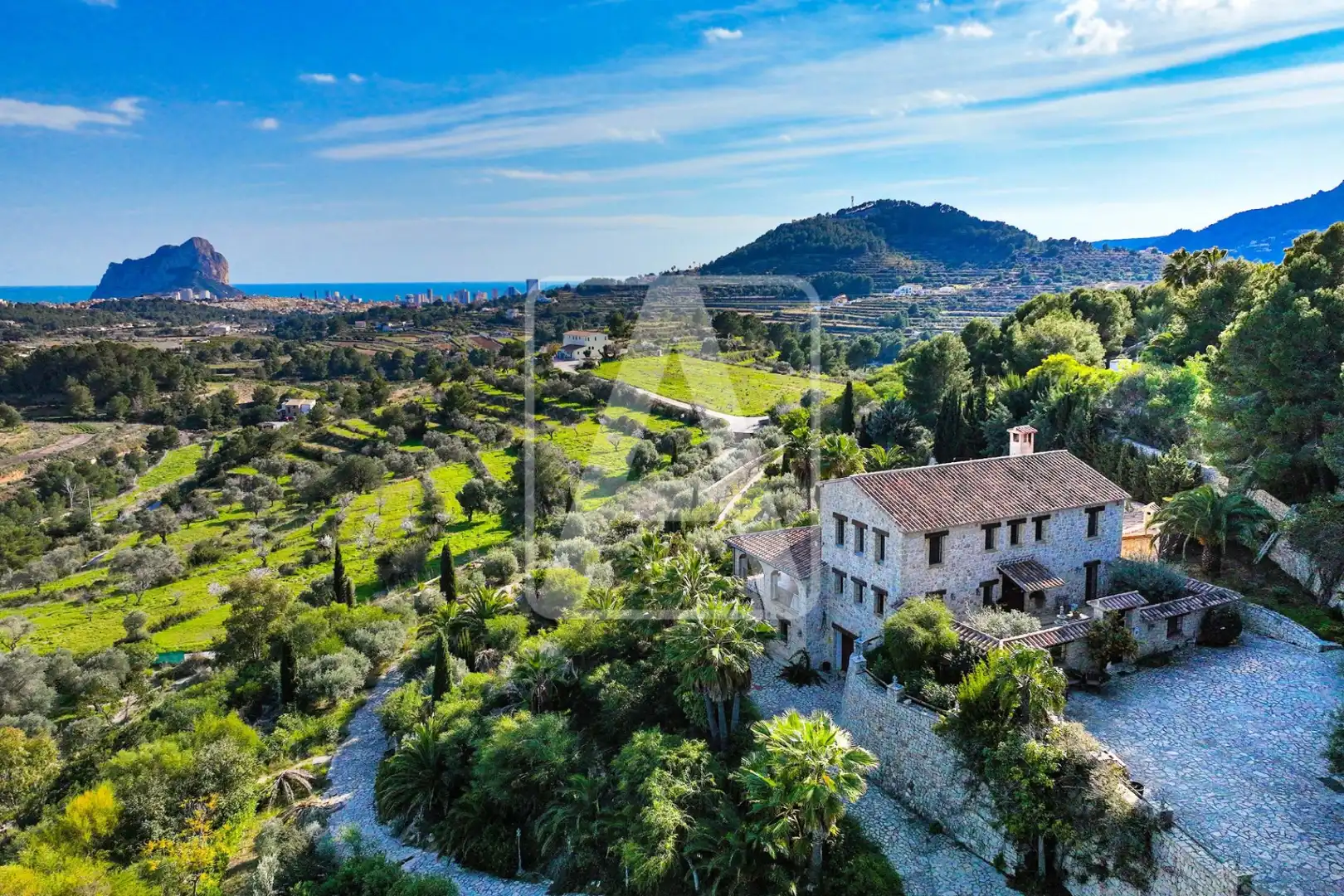 Vista exterior de Finca rústica en venta en Benissa con Calefacción, Jardín privado y Terraza