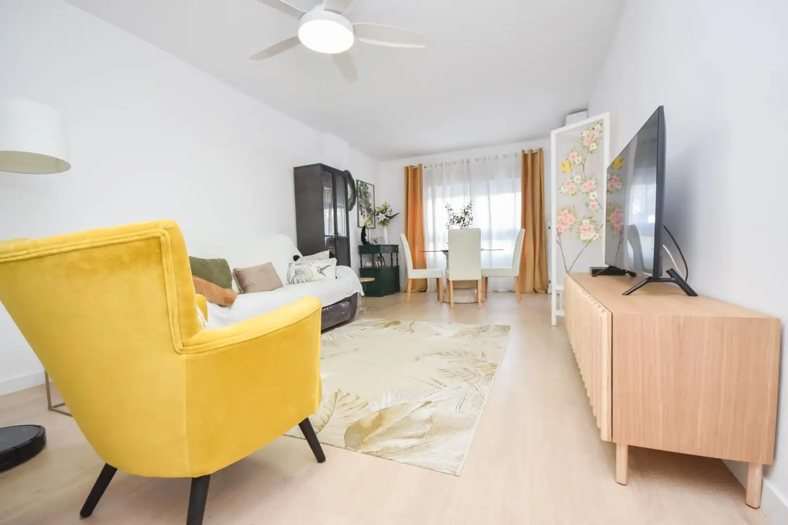 Sala de estar de Piso en venta en  Palma de Mallorca con Aire acondicionado, Parquet y Terraza