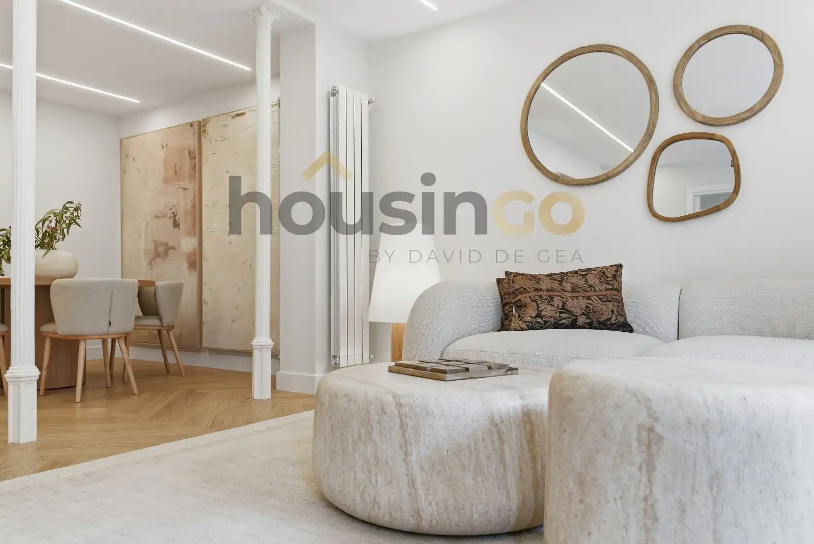 Living room of Flat for sale in Madrid  with Air Conditioner, Heating and Parquet flooring