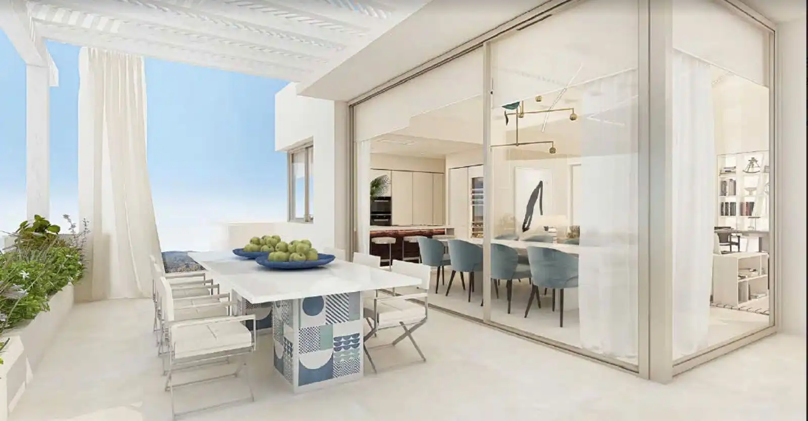 Terrace of Apartments for rent in Benahavís  with Air Conditioner, Heating and Private garden