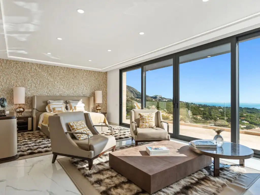 Sala de estar de Casa o chalet en venta en Altea con Aire acondicionado, Calefacción y Jardín privado
