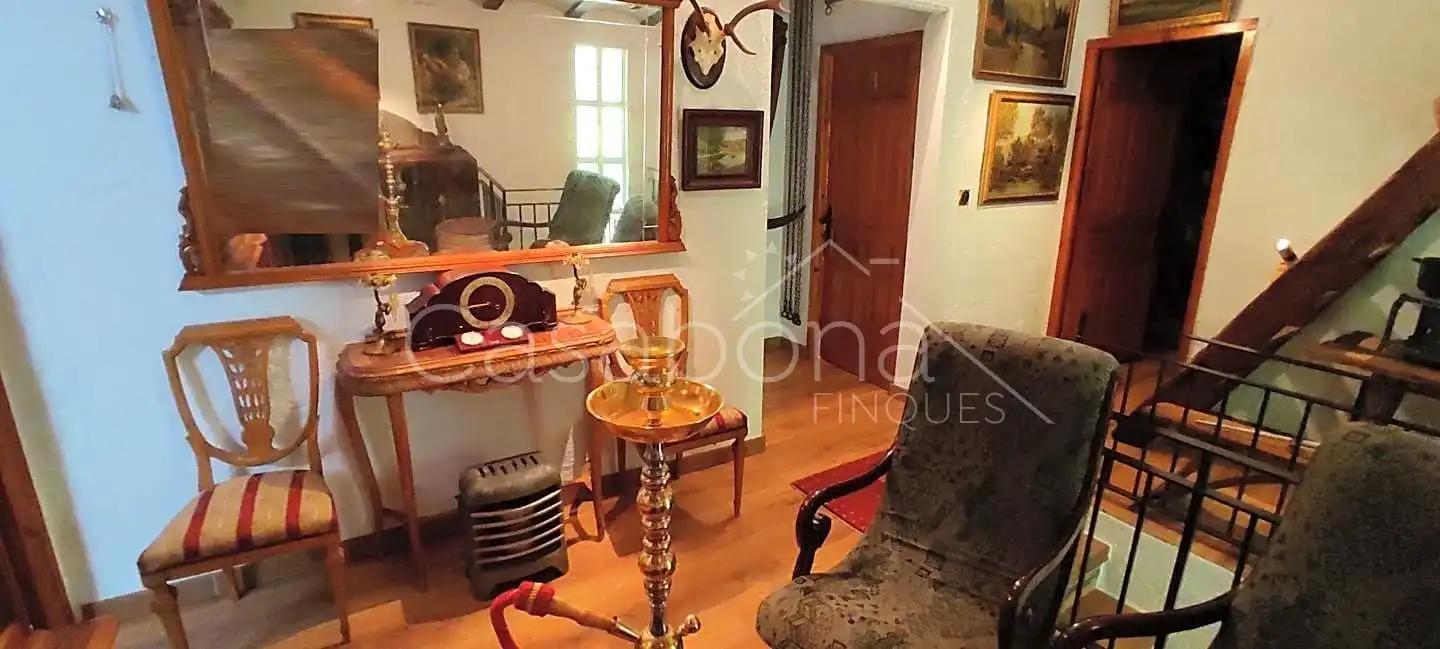 Sala de estar de Finca rústica en venta en Arbúcies con Jardín privado, Terraza y Amueblado