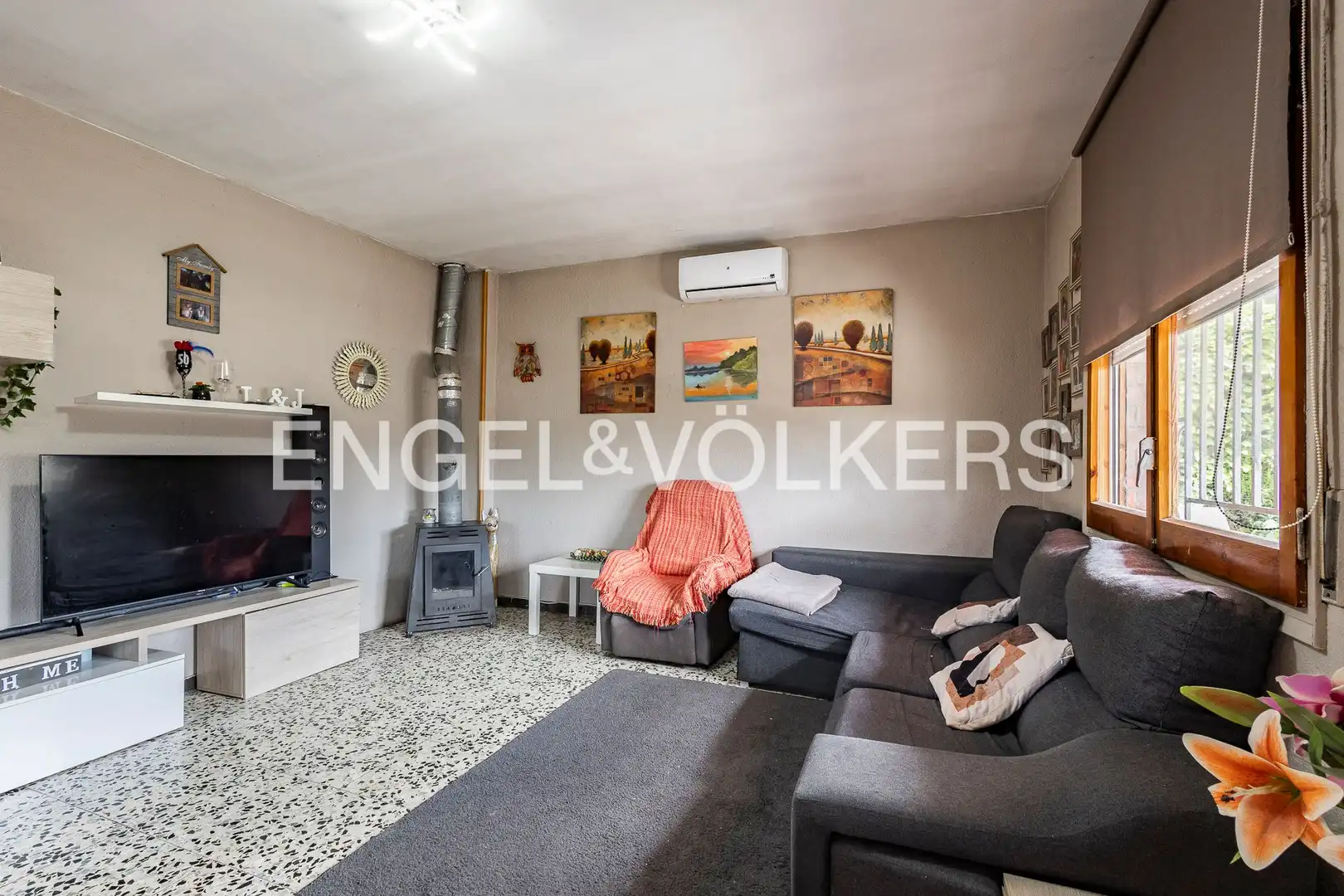 Sala de estar de Casa o chalet en venta en El Pont de Vilomara i Rocafort con Calefacción y Jardín privado