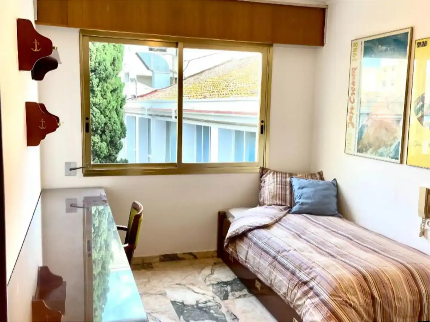 Schlafzimmer von Wohnung zur Miete in Gandia mit Klimaanlage und Balkon