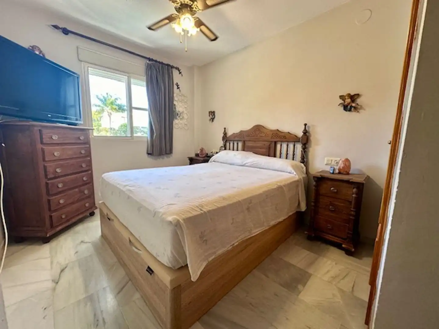 Bedroom of Flat for sale in Marbella  with Air Conditioner and Furnished