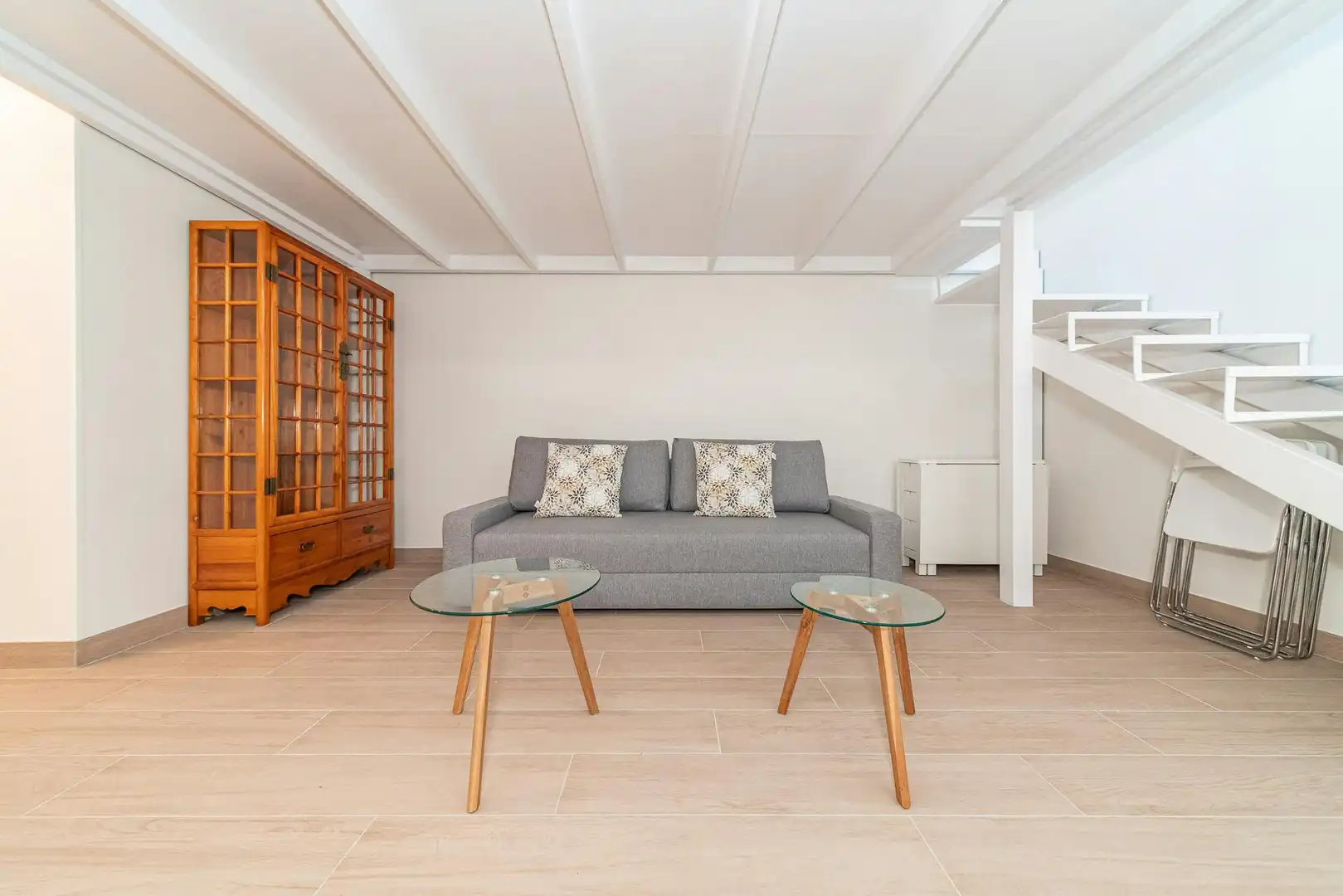 Living room of Flat for rent in Madrid  with Air Conditioner, Heating and Furnished