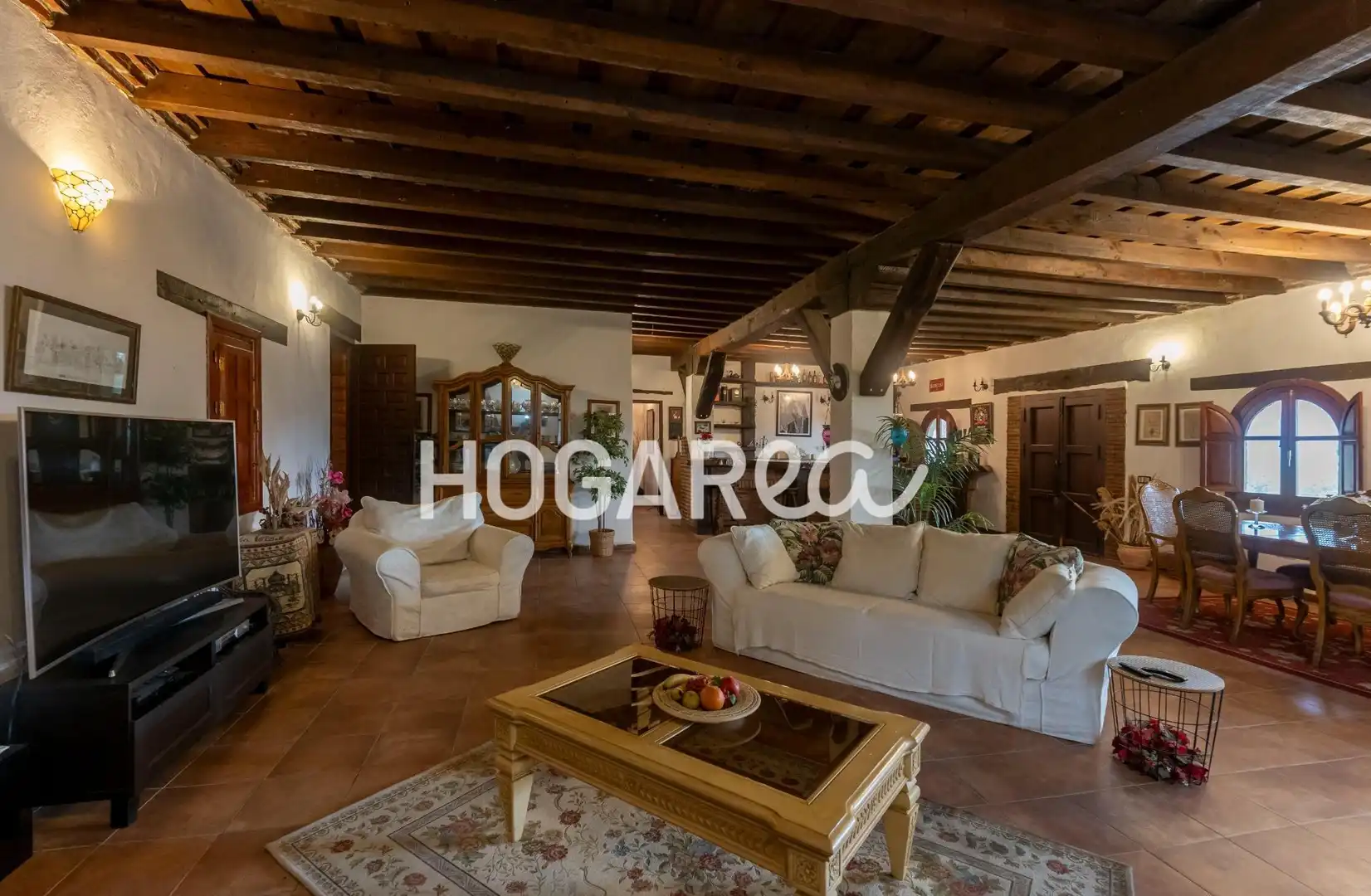 Sala de estar de Finca rústica en venta en Alcaucín con Jardín privado, Terraza y Piscina