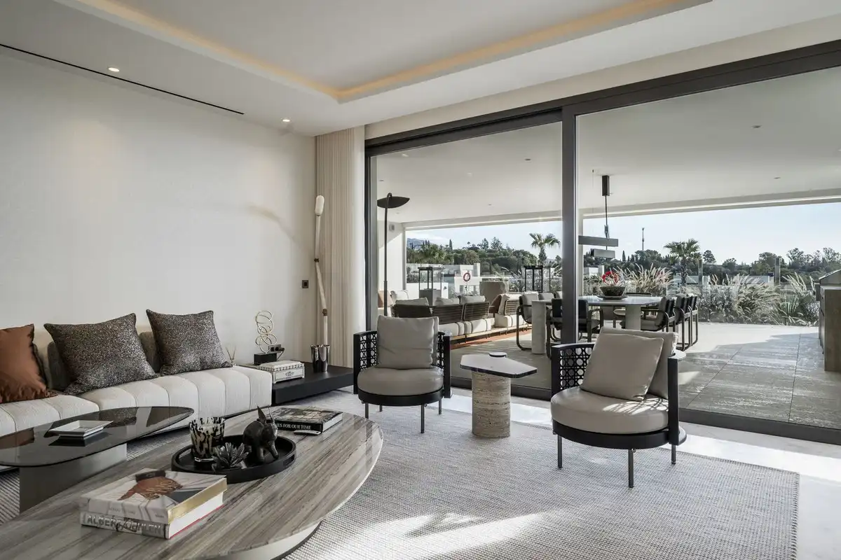 Living room of Apartments for sale in Marbella  with Terrace and Storage room