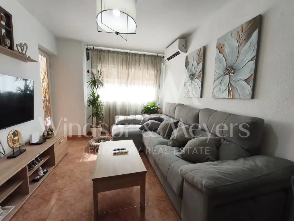 Living room of Flat for rent in Eivissa  with Air Conditioner, Terrace and Furnished
