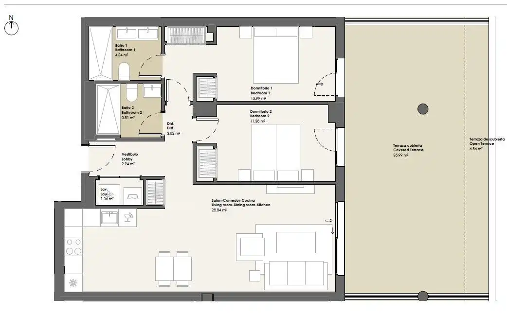 Apartament amb piscina en venda a Andalucía, imagen 19