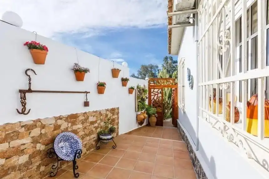 Terraza de Casa o chalet de alquiler en Vélez-Málaga con Aire acondicionado, Calefacción y Jardín privado