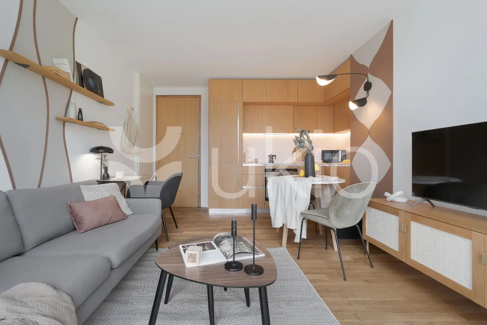 Living room of Apartments for rent in Madrid  with Heating, Swimming Pool and Furnished