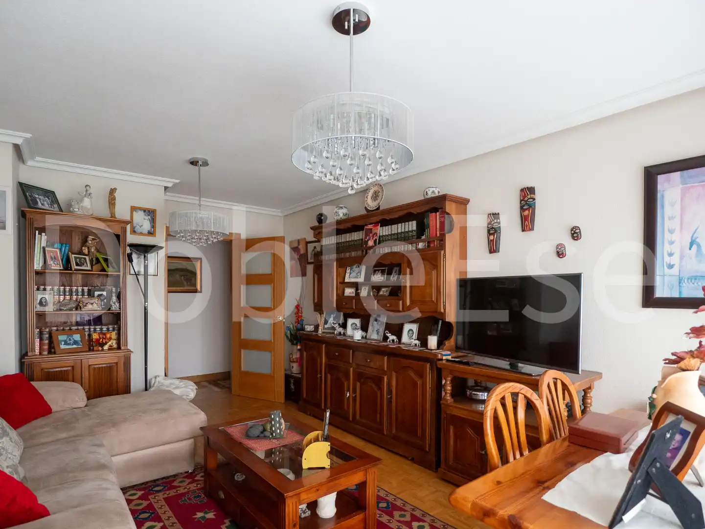 Sala de estar de Piso en venta en Gijón  con Calefacción, Parquet y Trastero