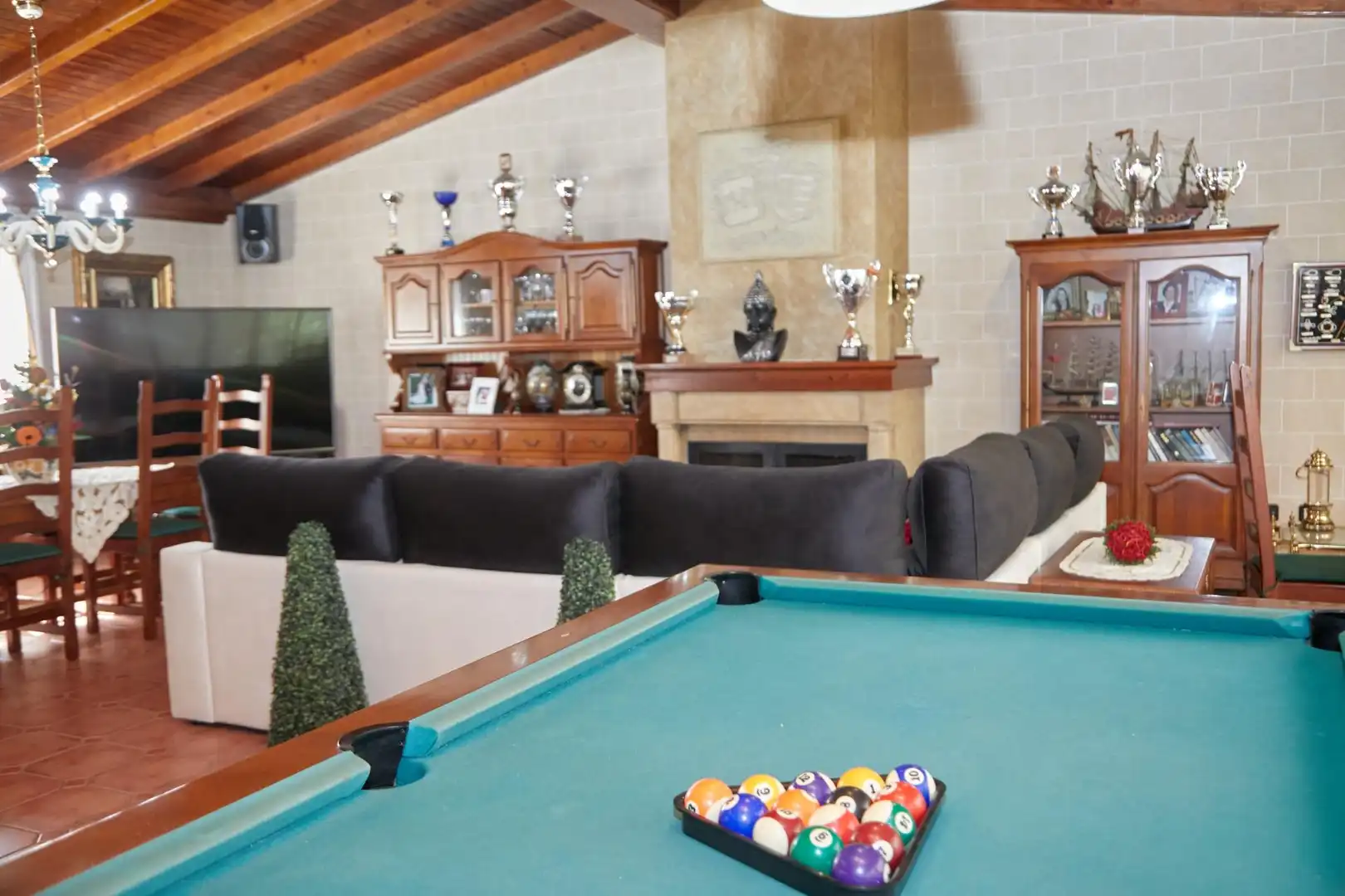 Sala de estar de Casa adosada en venta en Albaida con Aire acondicionado, Terraza y Trastero