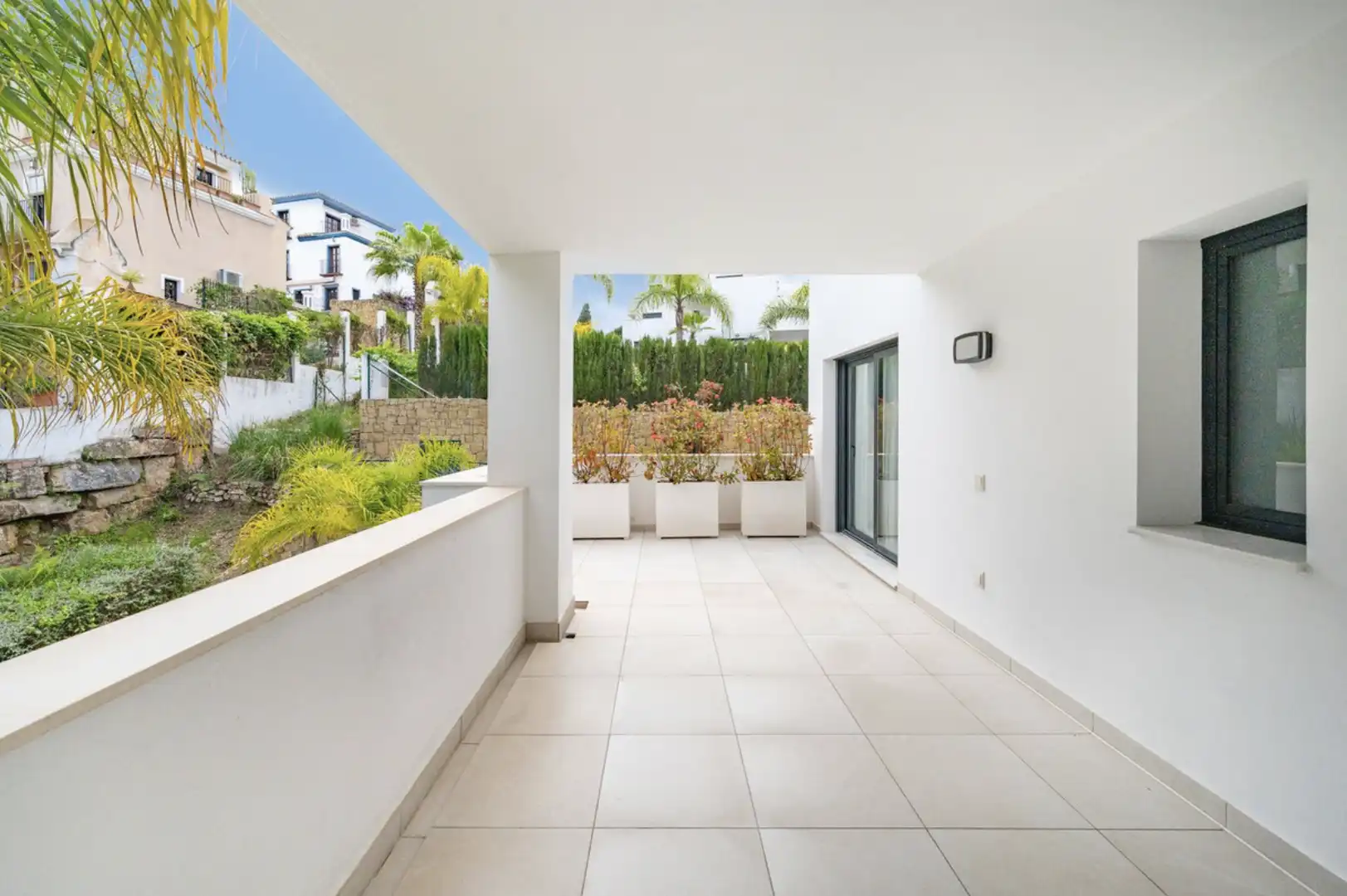 Terraza de Apartamento de alquiler en Marbella con Aire acondicionado, Terraza y Amueblado