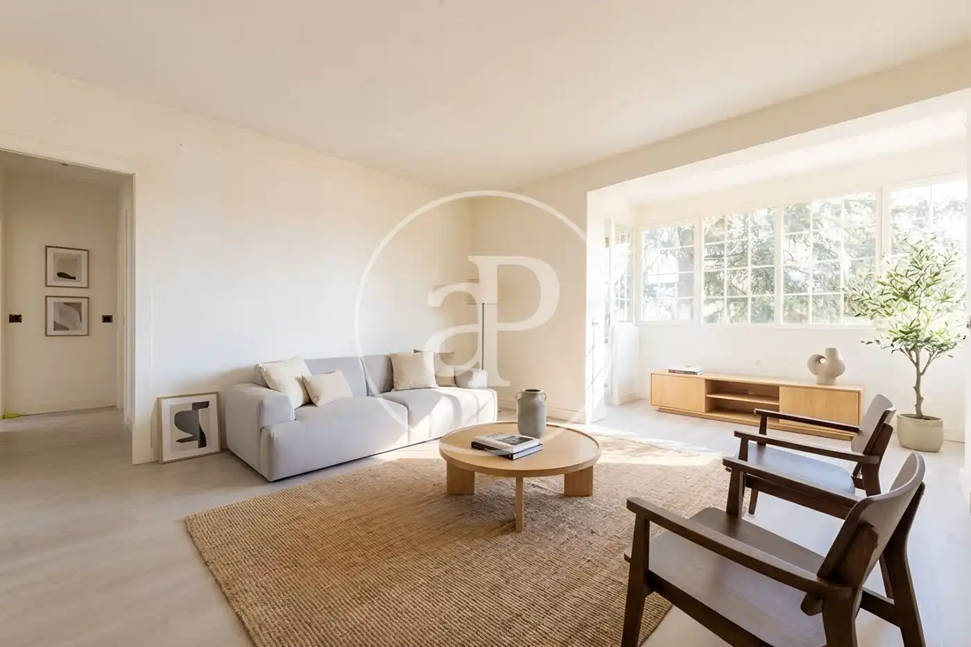 Living room of Flat for sale in  Madrid Capital  with Air Conditioner, Heating and Terrace