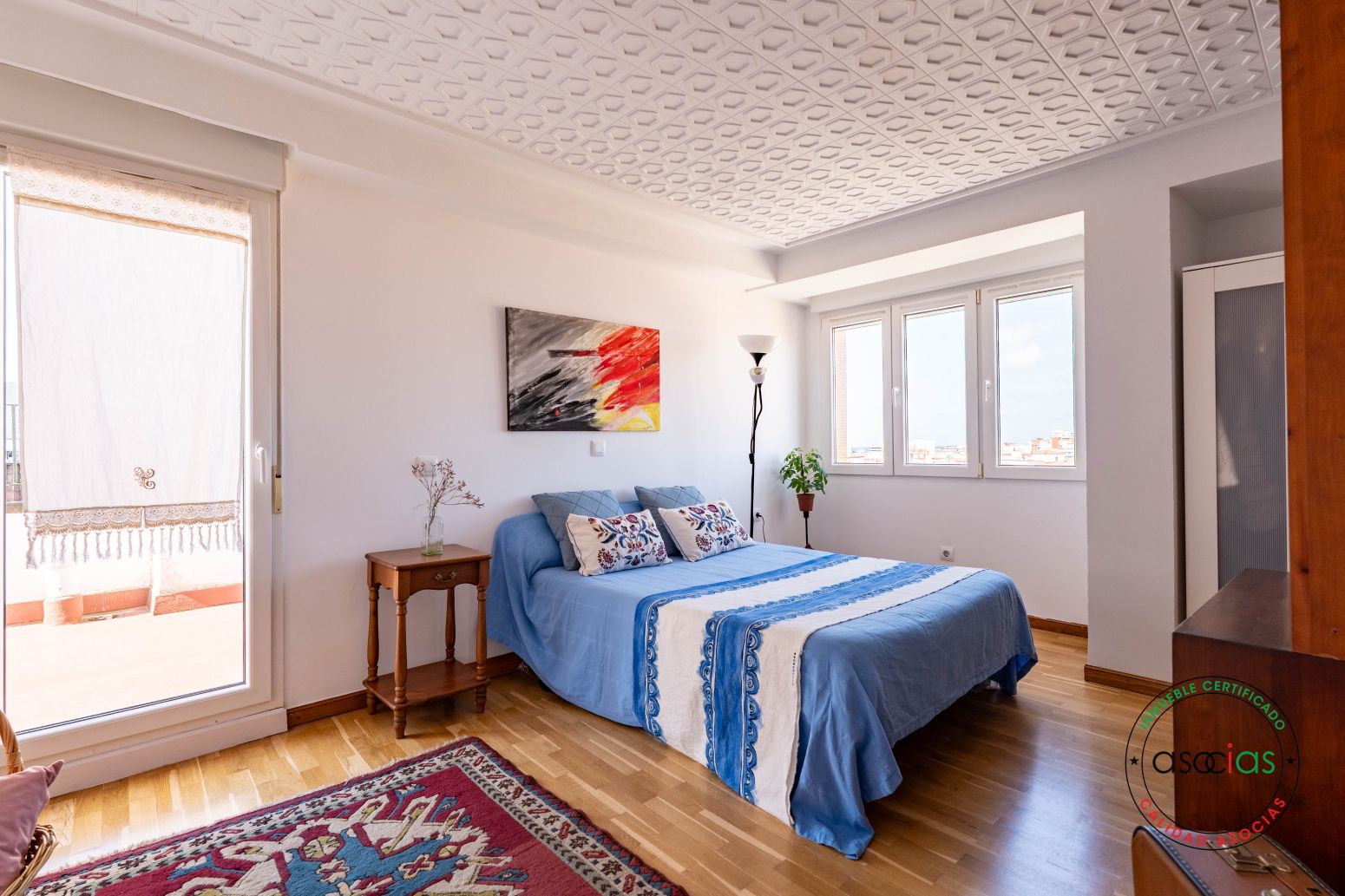 Bedroom of Attic for sale in Gijón   with Heating, Parquet flooring and Terrace