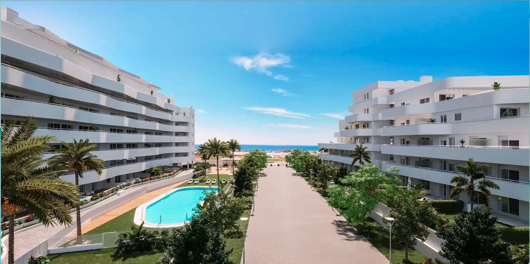 Vista exterior de Pis en venda en Vélez-Málaga amb Aire condicionat, Calefacció i Jardí privat