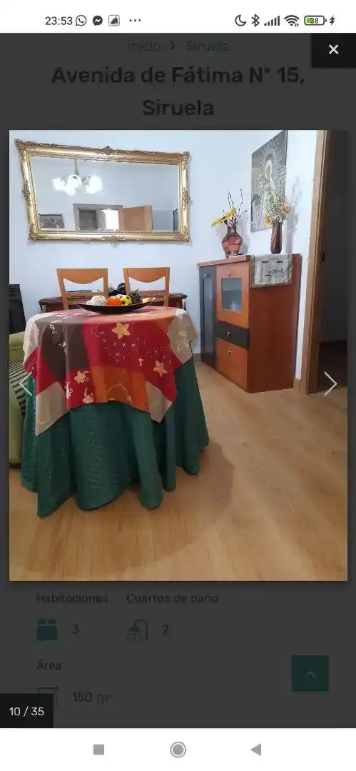 Menjador de Pis en venda en Siruela, Badajoz