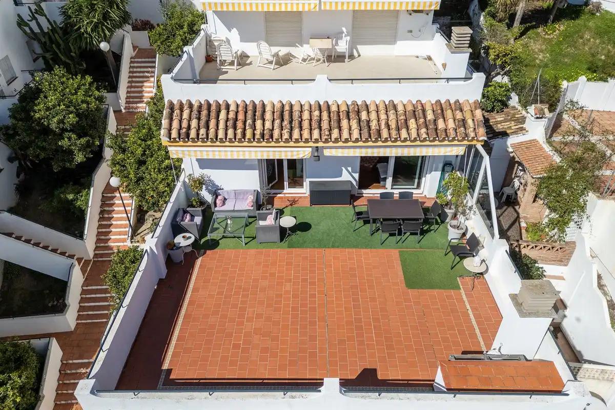 Terrace of Apartments for sale in Benalmádena  with Air Conditioner, Private garden and Terrace